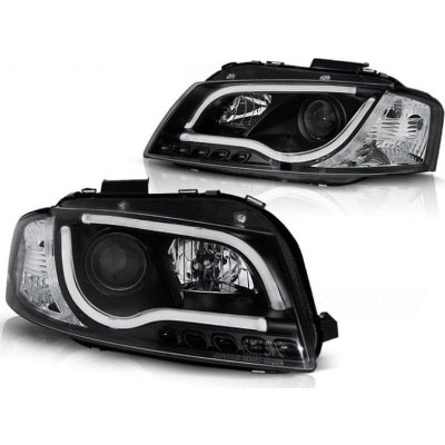 TUNING TEC Přední světla AUDI A3 8P 05.03-03.08 LED TUBE LIGHTS černé