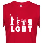 Bezvatriko.cz pánské tričko LGBT jinak červená – Hledejceny.cz