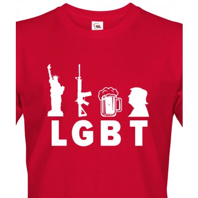 Bezvatriko.cz pánské tričko LGBT jinak červená – Hledejceny.cz