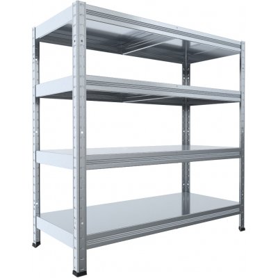 Biedrax Regál 40 x 90 x 120 cm pozink 4 police – Sleviste.cz