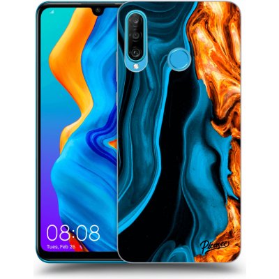 Pouzdro Picasee silikonové Huawei P30 Lite - Gold blue čiré – Zbozi.Blesk.cz