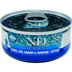 N&D Cat Ocean Kitten Tuna & Cod & Shrimp & Pumpkin 70 g – Sleviste.cz