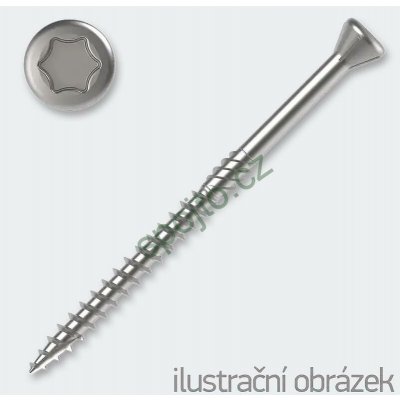 Terasový vrut 4x 60 balení 100 ks Nerez AISI – Hledejceny.cz