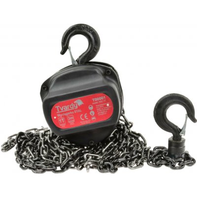 Kladkostroj řetězový 1000kg, 3m TVARDY, , , – Sleviste.cz