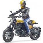 Bruder 63053 Ducati Scrambler Full Throttle s figurkou motorkáře – Zboží Dáma