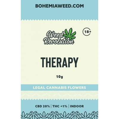 Weed Revolution Therapy Indoor CBD 20% THC 1% 10 g – Hledejceny.cz
