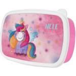 Plastový box dělený 18,6 x 12,8 x 6 cm - růžová sublimace termotransfer – Zboží Dáma