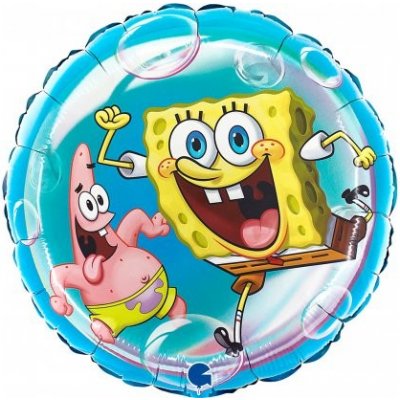 GRABO Kruh SpongeBob 18" 46cm fóliový balónek nafukovací – Zbozi.Blesk.cz
