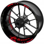 jednodílné polepy na kola YAMAHA Warrior černo-červená | Zboží Auto