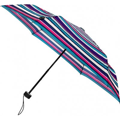 Capri deštník dámský skládací proužky vícebarevný