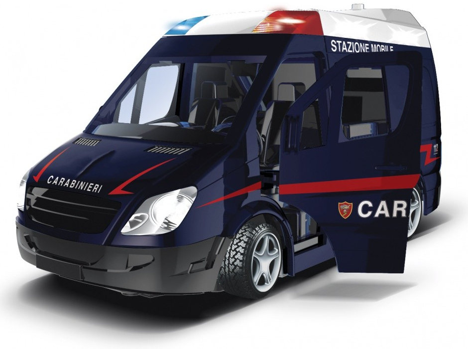 RE.EL Toys RC auto mobilní policejní jednotka Carabinieri 27MHz RTR 1:20