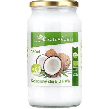 Zdravý den Olej kokosový Bio Raw 950 ml