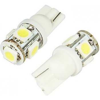 Interlook LED T10 W5W 5 SMD 5050 bílá