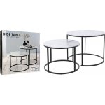 H & S Collection 2 ks 60 / 50 cm bílý KO-MB9000020 – Zboží Dáma