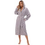 L&L dámský župan 2405 Dots grafit – Sleviste.cz