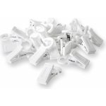 Wooline Plastové žabky na záclony bílé, s háčkem – Zboží Mobilmania