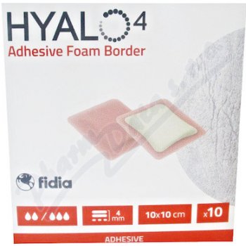 Hyalo4 Silic.Adhes.Border Foam Dress. 10 x 10 cm 10 ks