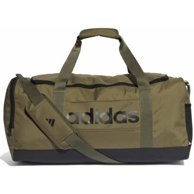 adidas Linear Duffel M OLISTR/BLACK Hnědá 40 L – Sleviste.cz