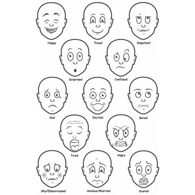 Vzdělávací sada Obličeje porozumění emocím 13 ks – Zbozi.Blesk.cz