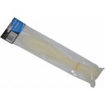 Stahovací pásky 5 x 300 mm, 50 kusů, bílá barva - ASTA – Sleviste.cz