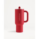 Waterdrop Explorer Tumbler nerezový tumbler s brčkem (limitovaná edice) Deep Red 1100 ml – Zboží Dáma