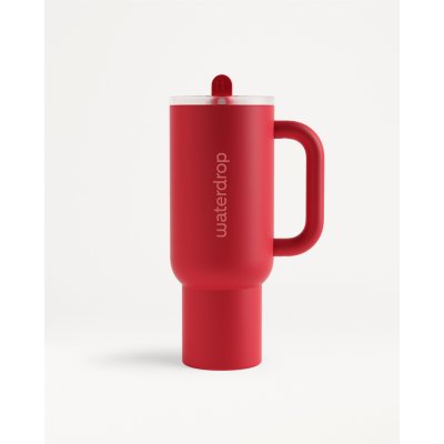 Waterdrop Explorer Tumbler nerezový tumbler s brčkem (limitovaná edice) Deep Red 1100 ml – Zboží Dáma