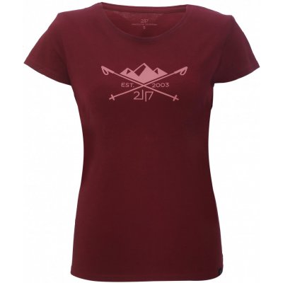 APELVIKEN triko s krátkým rukávem wine red – Zbozi.Blesk.cz