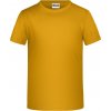 Dětské tričko James Nicholson dětské chlapecké tričko Basic Boy žlutá zlatavá