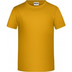 James Nicholson dětské chlapecké tričko Basic Boy žlutá zlatavá