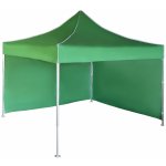 Expodum Nůžkový stan 3x3m hliníkový Zelená 2 boční plachty – Zboží Dáma
