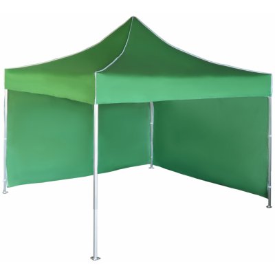 Expodum Nůžkový stan 3x3m hliníkový Zelená 2 boční plachty – Zboží Dáma