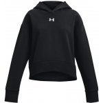 Under Armour mikina s kapucí UA Rival Fleece Crop Hoodie-BLK 1379517-001 – Zboží Mobilmania