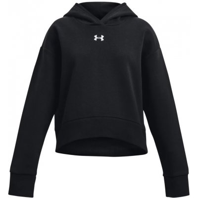 Under Armour mikina s kapucí UA Rival Fleece Crop Hoodie-BLK 1379517-001 – Zboží Mobilmania
