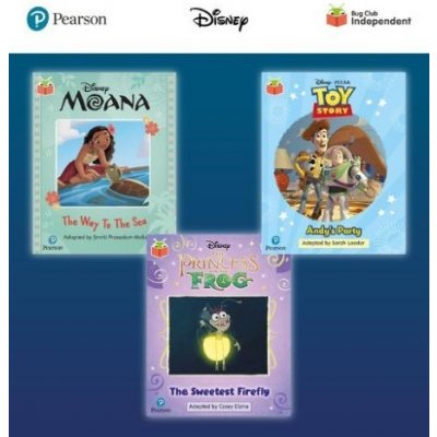 Pearson Bug Club Disney Year 1 Pack E, including decodable phonics readers for phase 5; Moana: The Way to the Sea, Toy Story: Andys Party, The Prince – Zboží Mobilmania