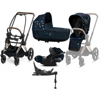 Cybex e-Priam 3.0 Kombinovaný + Cloud Z2 Autosedačka 0-13 kg + Základna Isofix Z2 Sada 4v1 Jewels of Nature 2023 – Zbozi.Blesk.cz