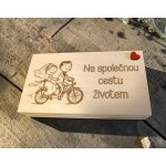Dekorace z Řečice Dřevěná dárková krabička/přání na darování peněz.Svatební – Zboží Dáma