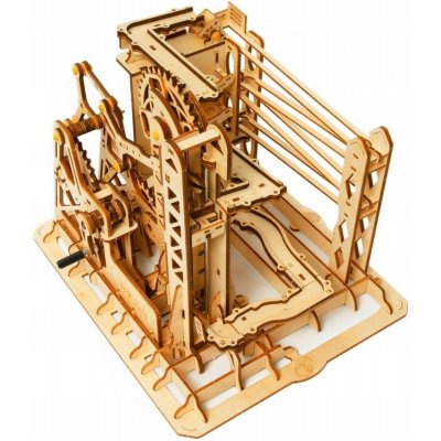 Robotime 3D dřevěné mechanické puzzle Kuličková dráha Marble Explorer 260 ks – Zboží Dáma