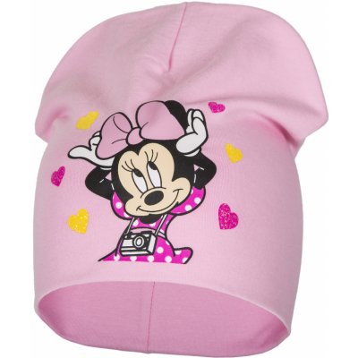 Dívčí čepice Minnie mouse HAT 386 světle růžová
