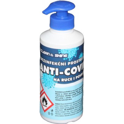 E-CS Anti-Covid dezinfekce pumpička 250 ml