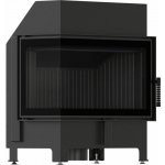 Kratki ZIBI ECO 9,9 kW O 180 rohová levá samozavírací dvířka černý thermot – Hledejceny.cz