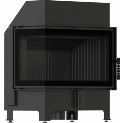 Kratki ZIBI ECO 9,9 kW O 180 rohová levá samozavírací dvířka černý thermot – Hledejceny.cz
