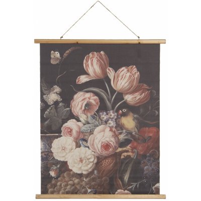 Nástěnný plakát s malbou květin, ovoce a zvěře - 80*2*100 cm – Hledejceny.cz
