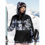 Roxy Presence Parka Jk true black flowers – Sleviste.cz