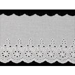 Bavlněná madeira - štykování šíře 13 cm Varianta: 1 bílá, Balení: 13.5 m – Zboží Dáma