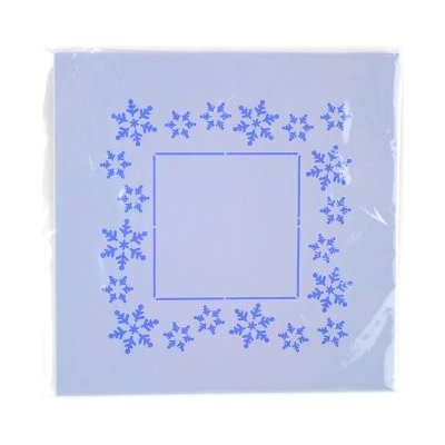 Šablona Vánoční rámeček 16 x 16 cm plast – Sleviste.cz