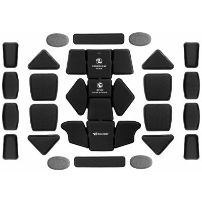 Polstrování do helmy EPIC Combat Pads System Team Wendy Černá – Zboží Mobilmania