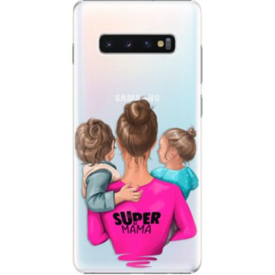 Pouzdro iSaprio - Super Mama - Boy and Girl - Samsung Galaxy S10+