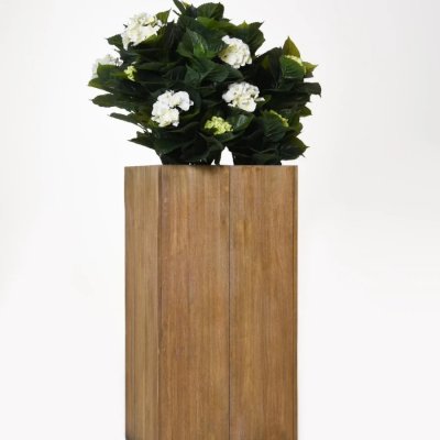 Vivanno květináč BLOCK, dřevo akácie, 90 cm, hnědý