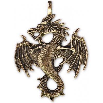 imago Bronzový amulet drak FC21192X – Zboží Mobilmania