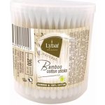 Lybar Original Natural Bamboo bambusové vatové tyčinky krabička kulatá 200 ks – Zboží Dáma